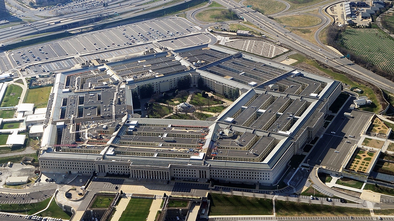 An aerial photo of the Pentagon