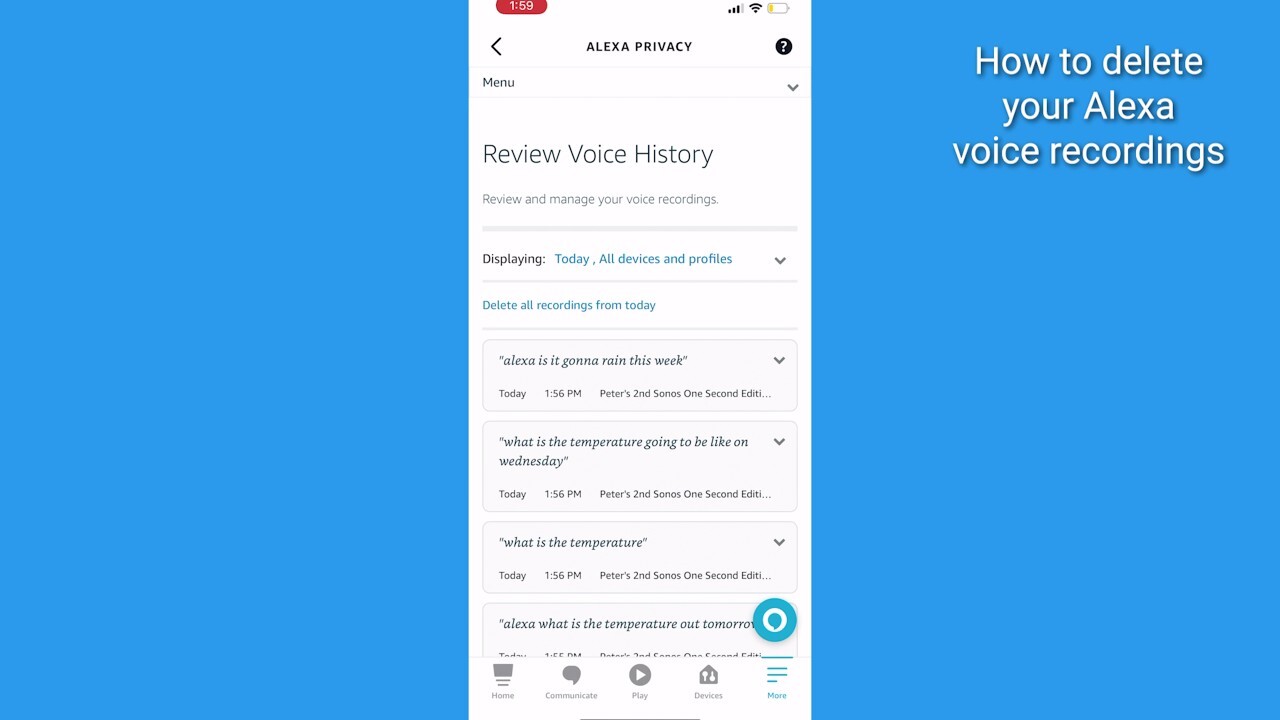 How to delete your Alexa voice recordings