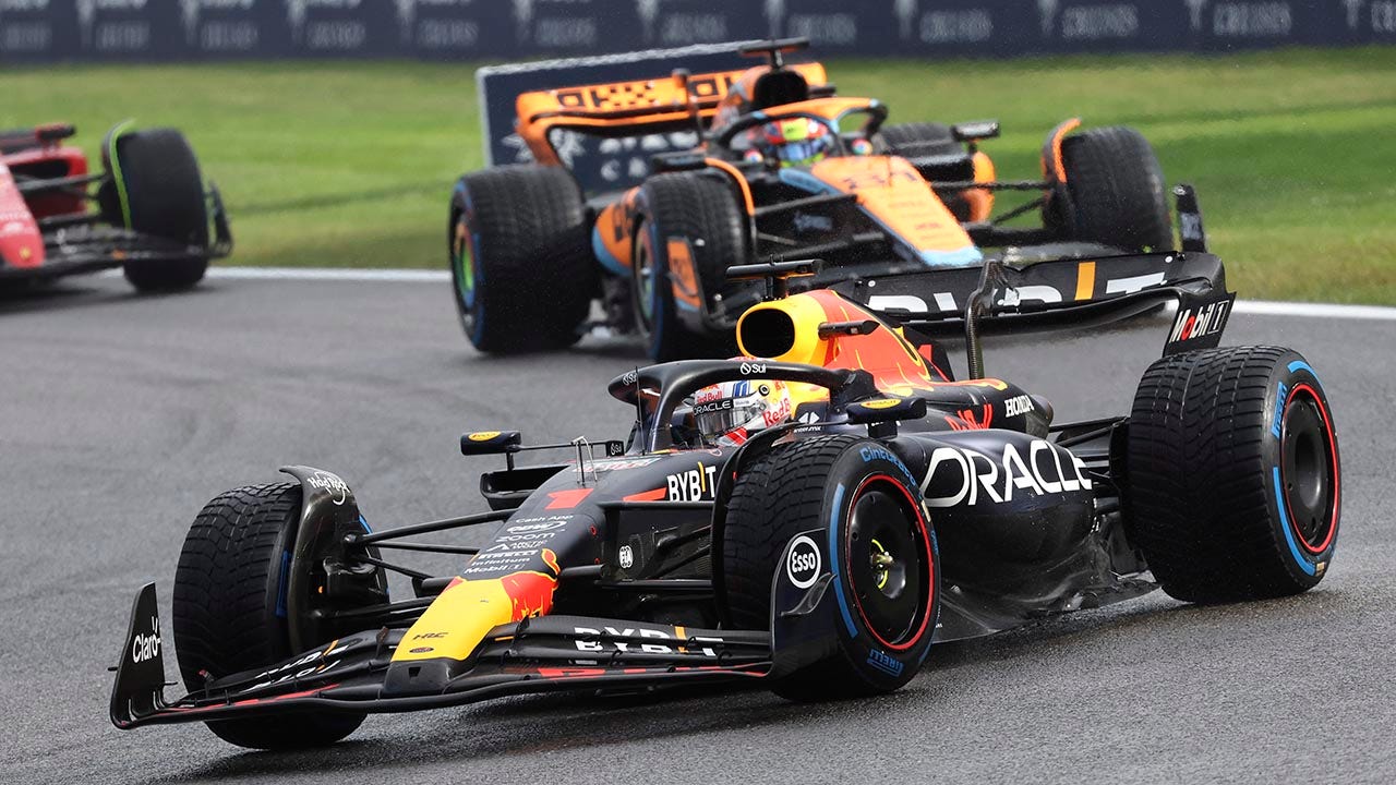 Max Verstappen in the Sprint Race